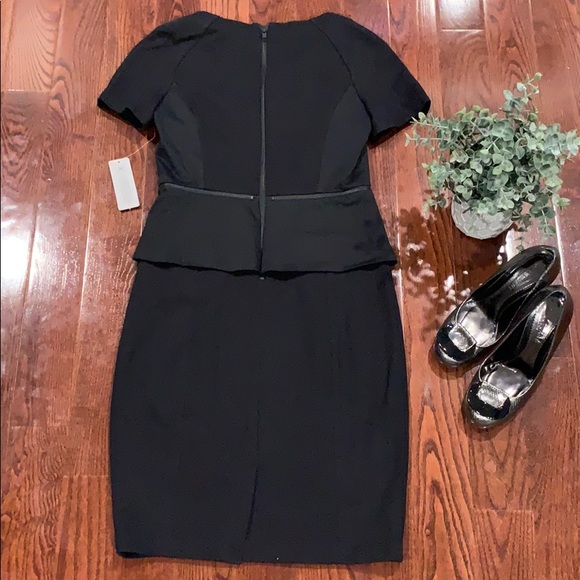 NYDJ Bridget Peplum Ponte Dress - Picture 7 of 8